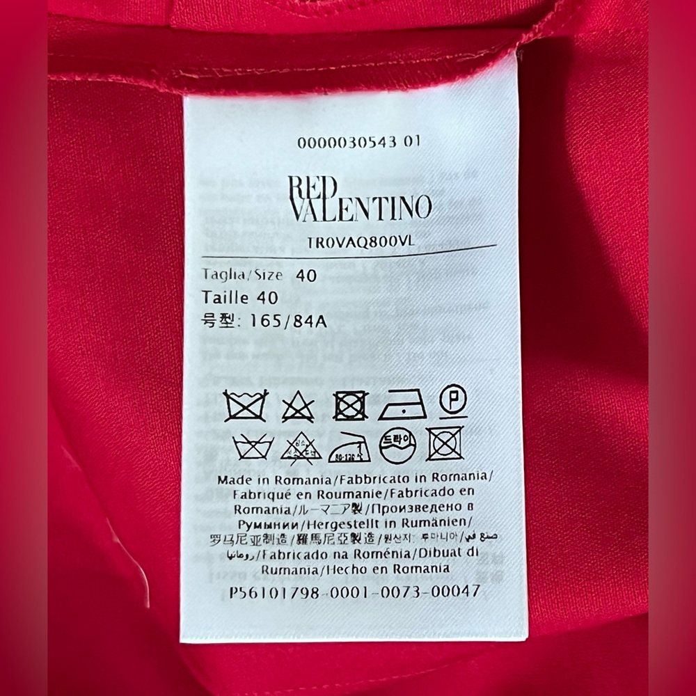 RED VALENTINO Wrap-effect Bow knotted Mini Dress, Size IT 40 - Picture 7 of 10